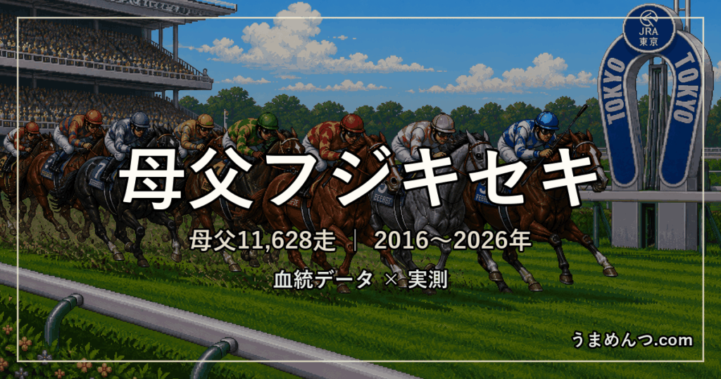 母父フジキセキの傾向｜距離・コース・馬場・脚質・クラス別に実測