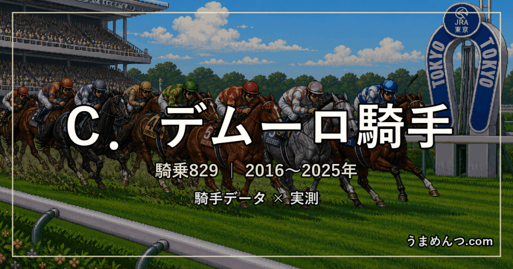 Ｃ．デムーロ騎手の得意・苦手条件｜競馬場・距離・芝ダート別に実測