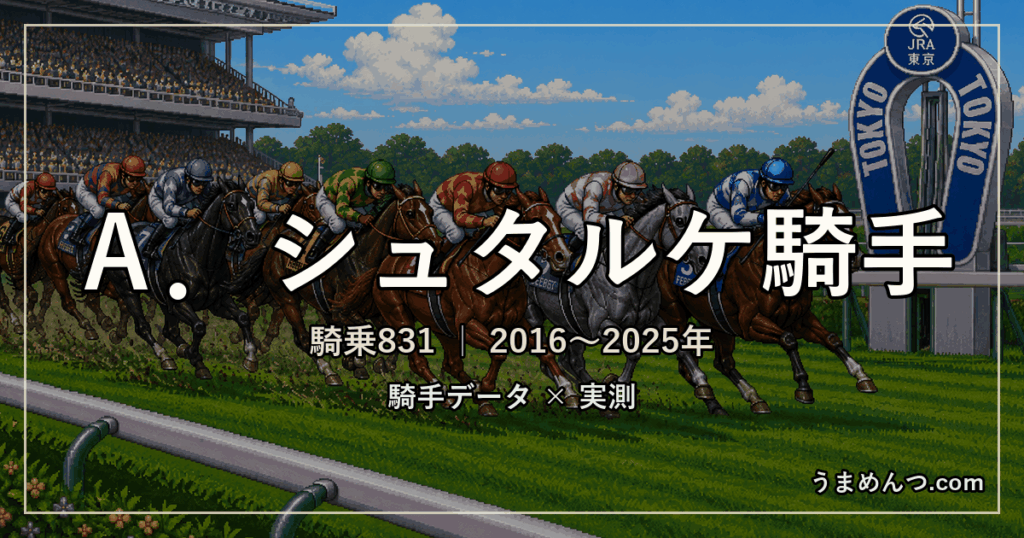 A.シュタルケ騎手の得意・苦手条件|競馬場・距離・芝ダート別に実測