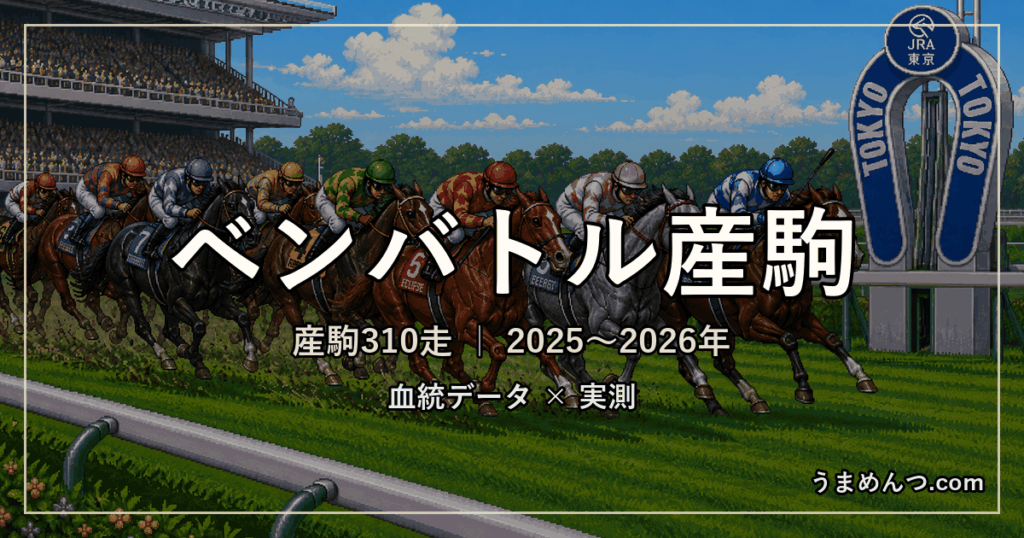 ベンバトル産駒の得意・苦手条件|距離・コース・馬場・脚質・クラス別に実測