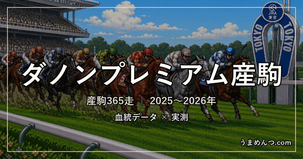 ダノンプレミアム産駒の得意・苦手条件｜距離・コース・馬場・脚質・クラス別に実測