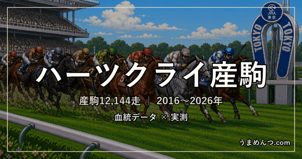 ハーツクライ産駒の得意・苦手条件｜距離・コース・馬場・脚質・クラス別に実測