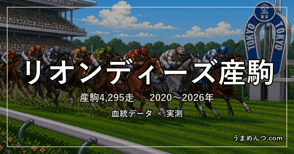 リオンディーズ産駒の得意・苦手条件|距離・コース・馬場・脚質・クラス別に実測