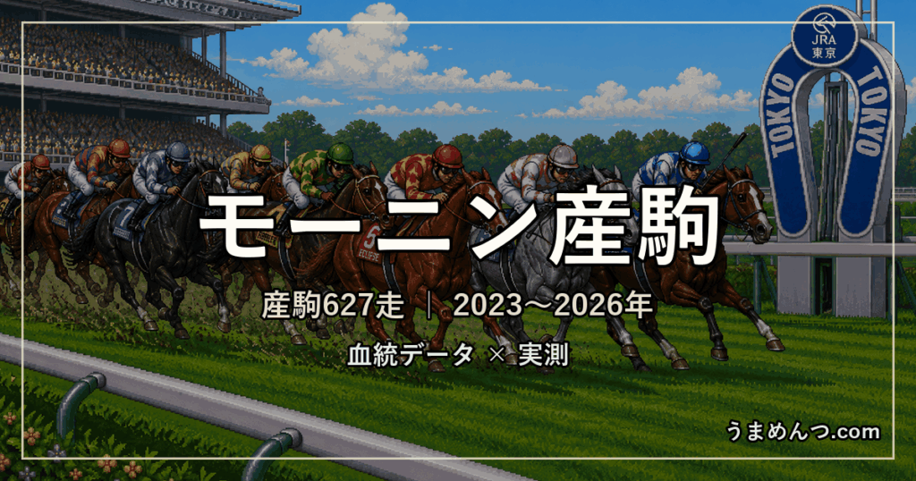 モーニン産駒の得意・苦手条件|距離・コース・馬場・脚質・クラス別に実測
