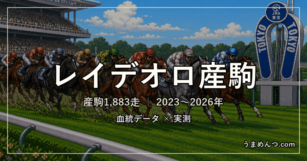 レイデオロ産駒の得意・苦手条件｜距離・コース・馬場・脚質・クラス別に実測