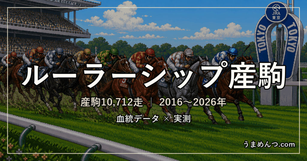 ルーラーシップ産駒の得意・苦手条件|距離・コース・馬場・脚質・クラス別に実測