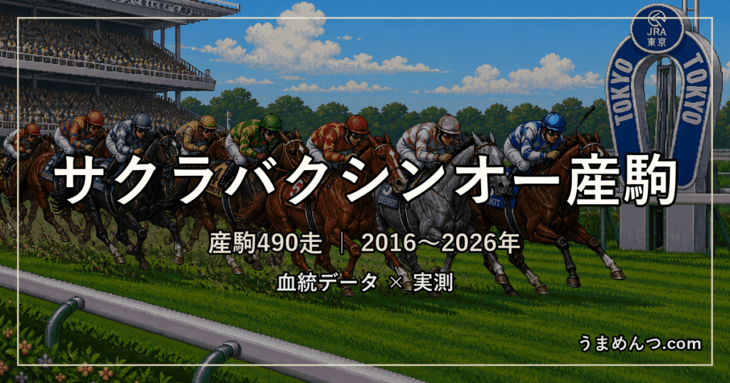 サクラバクシンオー産駒の得意・苦手条件｜距離・コース・馬場・脚質・クラス別に実測