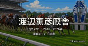 渡辺薫彦厩舎の得意条件｜距離・競馬場・クラス・休み明け別に実測